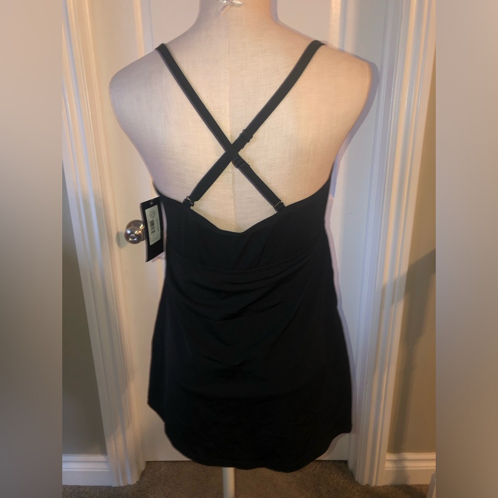 Roots Black Ruched Swimming suit - Picture 3 of 7